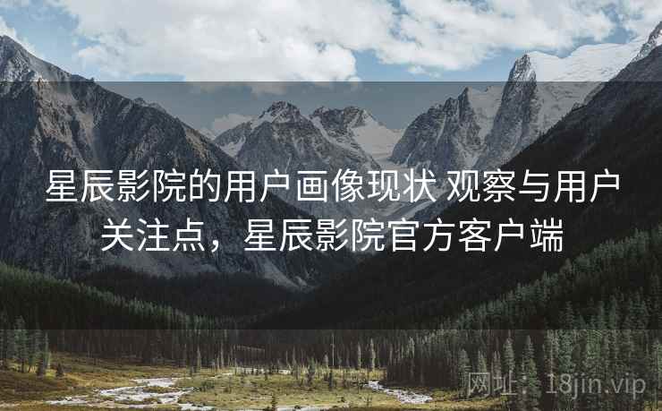 星辰影院的用户画像现状 观察与用户关注点，星辰影院官方客户端