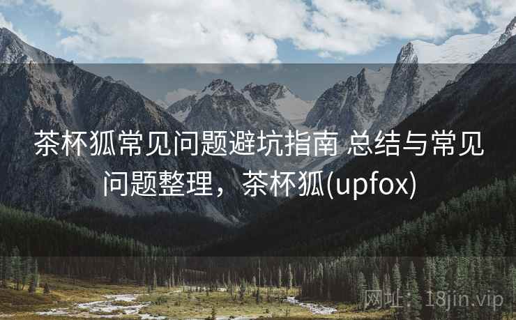 茶杯狐常见问题避坑指南 总结与常见问题整理，茶杯狐(upfox)