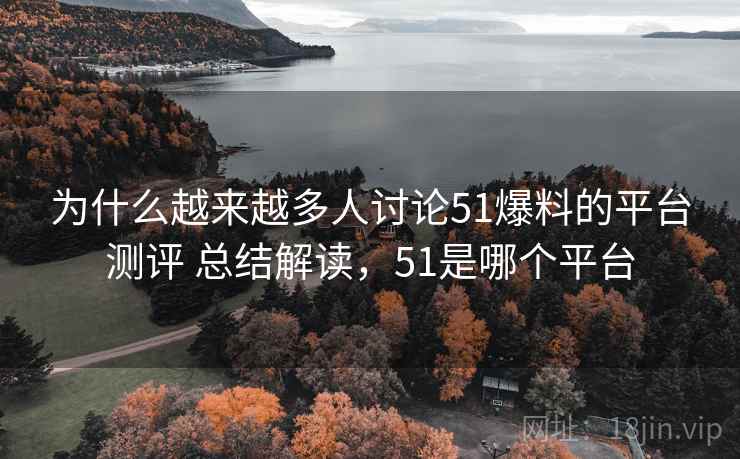 为什么越来越多人讨论51爆料的平台测评 总结解读，51是哪个平台