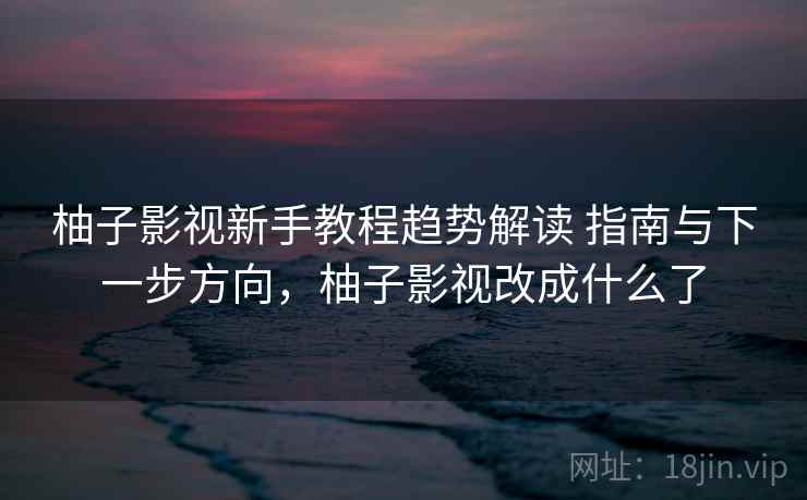 柚子影视新手教程趋势解读 指南与下一步方向，柚子影视改成什么了