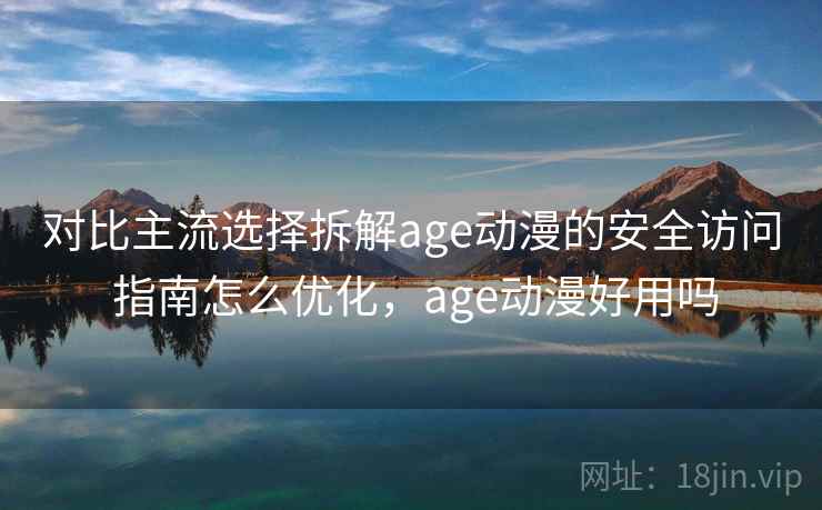 对比主流选择拆解age动漫的安全访问 指南怎么优化,age动漫好用吗 对比主流选择拆解age动漫的安全访问 指南怎么优化,age动漫好用吗